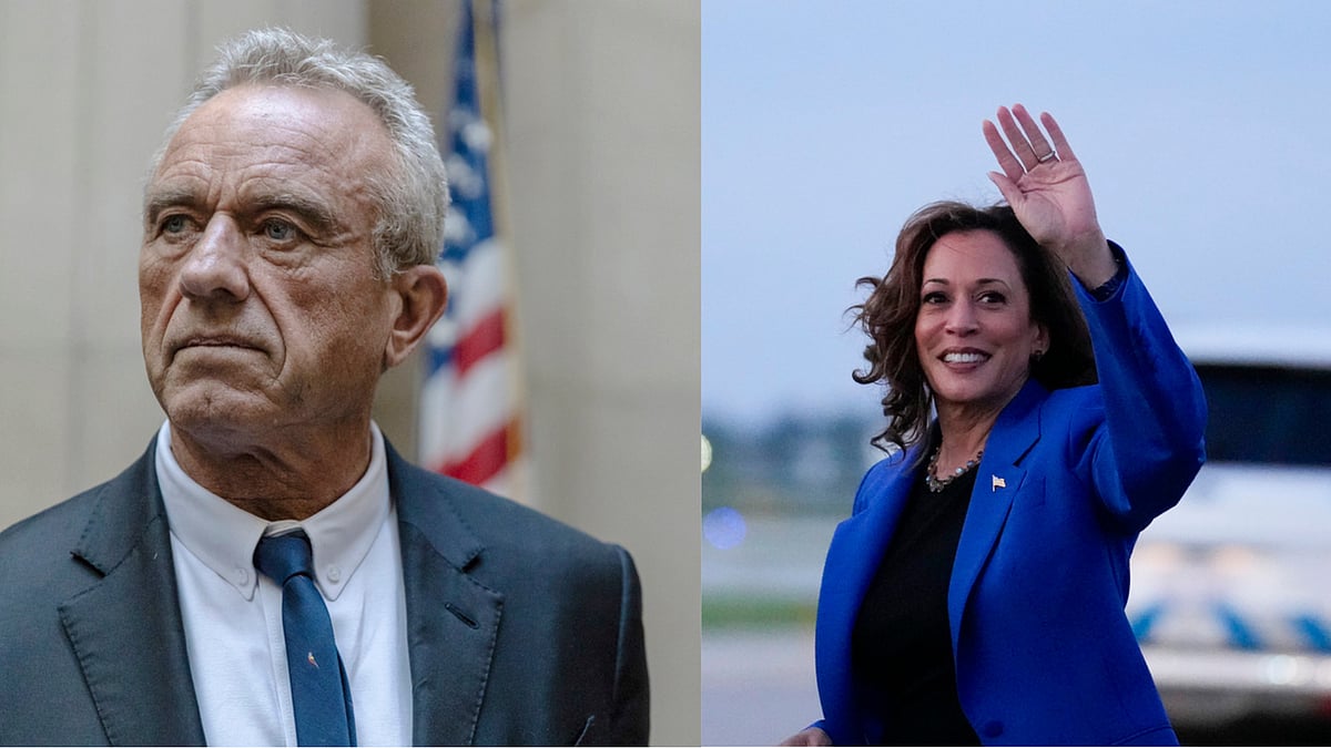 | Photo: AP : Amid Buzz Of RFK Jr Dropping Out, US Elections' 'Nostradamus' Predicts Boost For Kamala Harris 